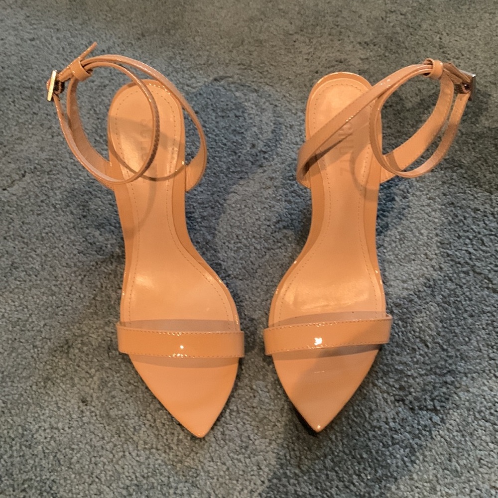 Schutz Patent Leather Wedges